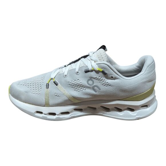 ON RUNNING Cloudsurfer 'White/Sand' Running Shoes Size 10 - Picture 7 of 9